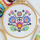 Beginners Folk Flowers - Learn How To Cross Stitch Complete Tutorial Kit additional 1