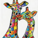 Colourful Giraffes Cross Stitch Kit additional 1