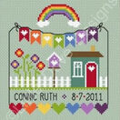 Rainbow Birth Sampler Cross Stitch Kit additional 4