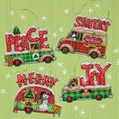 Holiday Truck Ornaments Set Cross Stitch Kit additional 2
