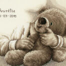 Teddy Bear Birth Sampler Cross Stitch Kit additional 1