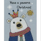 Bruce Polar Bear Cross Stitch Christmas Card Kit additional 1
