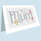 Mum Birthday Card Cross Stitch Kit additional 1