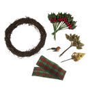 Traditional Tartan 20cm Wreath Kit additional 2