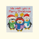 Penguin Pals Cross Stitch Christmas Card Kit additional 1