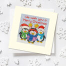 Penguin Pals Cross Stitch Christmas Card Kit additional 2