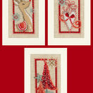 Christmas Symbols - Set Of 3 Cross Stitch Card Kits additional 1