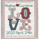 Love Wedding Sampler Cross Stitch Kit additional 1