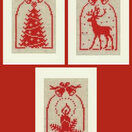 Christmas Silhouette Cross Stitch Card Kits (Set Of 3) additional 1