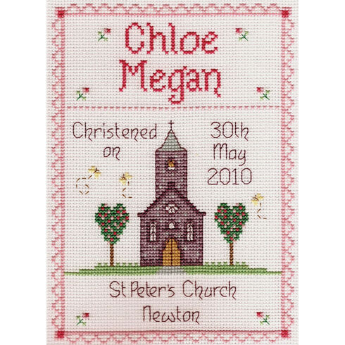 Girl Christening Cross Stitch Kit