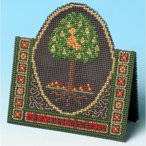 Pear Tree Card 3D Cross Stitch Kit