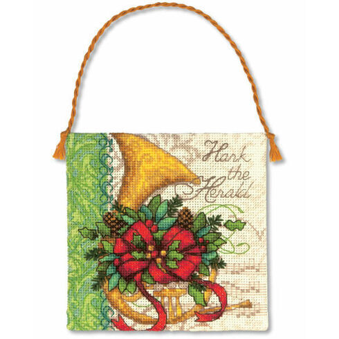 French Horn Ornament Cross Stitch Kit