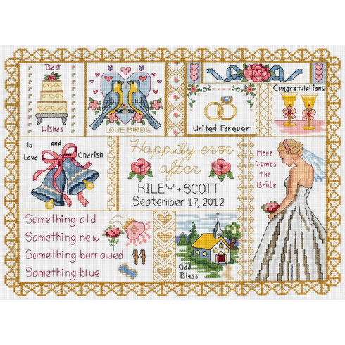 Wedding Collage Cross Stitch Kit