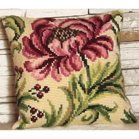 Wild Rose Right Cushion Panel Cross Stitch Kit