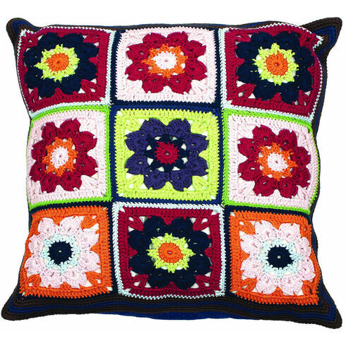 Flowers Cushion Crochet Kit