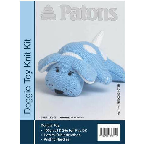 Doggie Toy Knit Kit - Blue