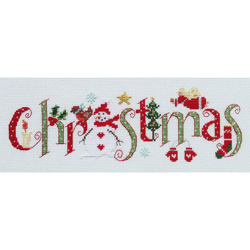 Christmas Word Sampler Cross Stitch Kit