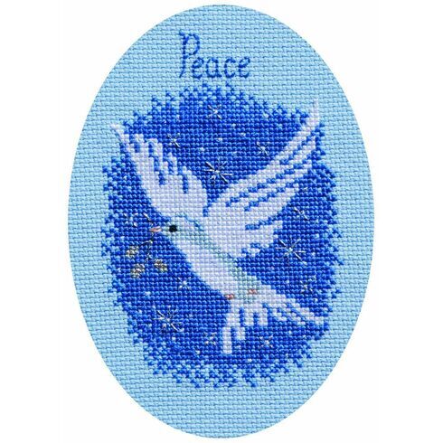 Peace On Earth Christmas Card Cross Stitch Kit