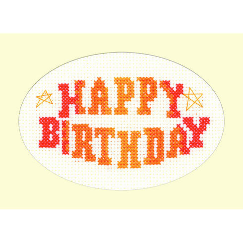 Happy Birthday Cross Stitch Card Kit