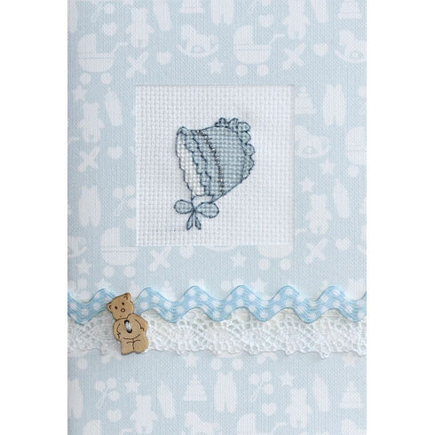 Blue Bonnet Cross Stitch Card Kit
