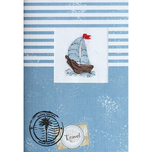 Boat Cross Stitch Card Kit
