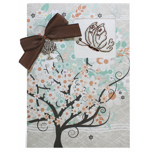 Butterfly Tree Cross Stitch Card Kit
