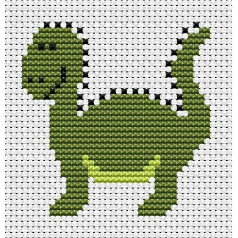 Sew Simple Dinosaur Cross Stitch Kit