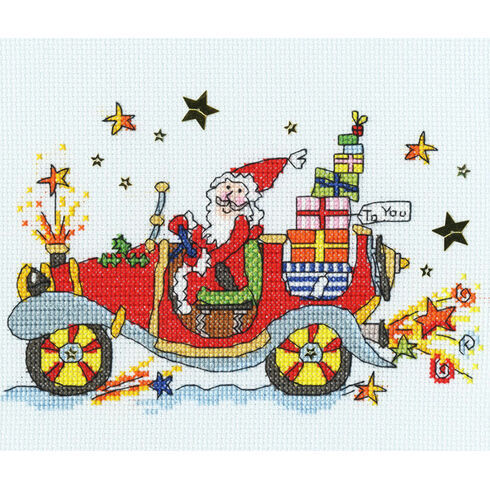 Sew Dinky Christmas Car Cross Stitch Kit