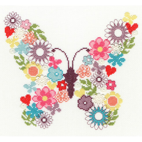 Butterfly Bouquet Cross Stitch Kit