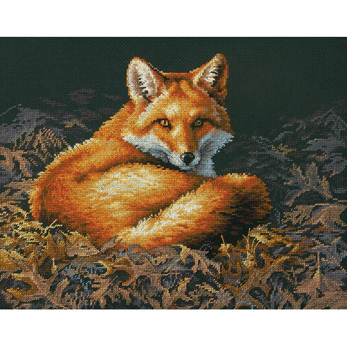 Sunlit Fox Cross Stitch Kit
