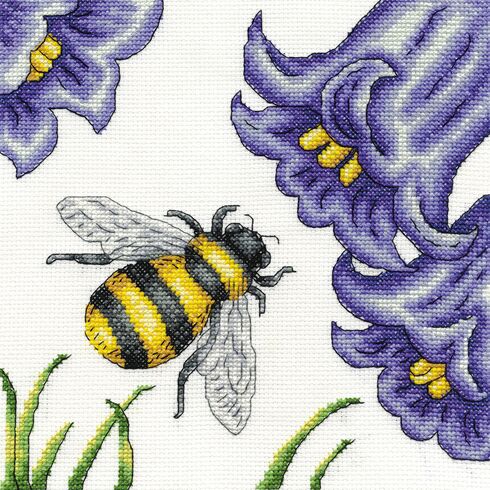 Bee And Bluebells Cross Stitch Kit