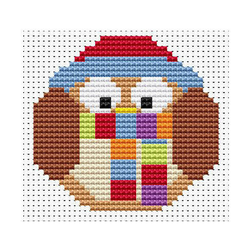 Sew Simple Winter Owl Beginners Cross Stitch Kit