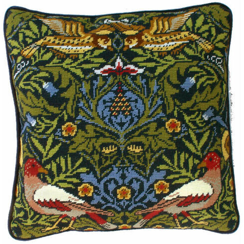 William Morris Bird Tapestry Cushion Panel Kit