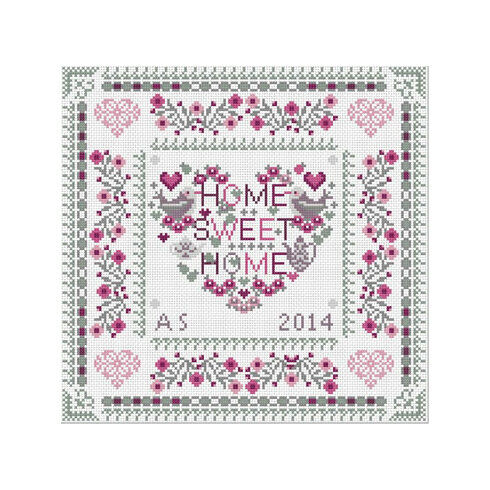 Home Sweet Heart Home Cross Stitch Kit