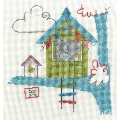 Home Tweet Home Cross Stitch Kit - Tiny Tatty Teddy