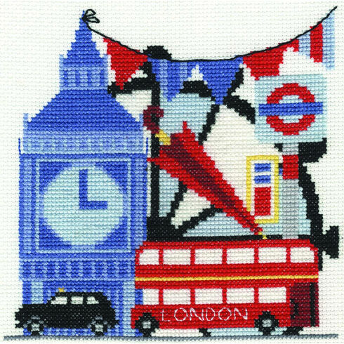 London Sight-Seeing Cross Stitch Kit