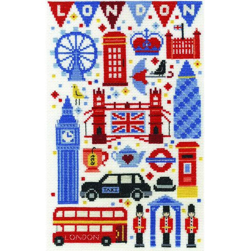 London Attractions Cross Stitch Kit