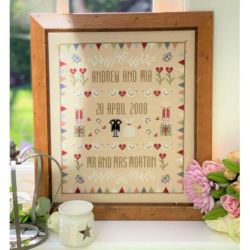 Horseshoe Wedding Sampler Cross Stitch Kit