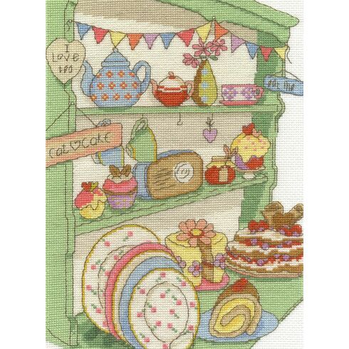 I Love Tea And Cake Cross Stitch Kit