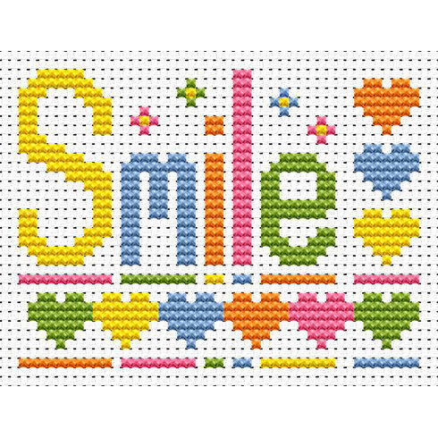 Sew Simple Smile Cross Stitch Kit