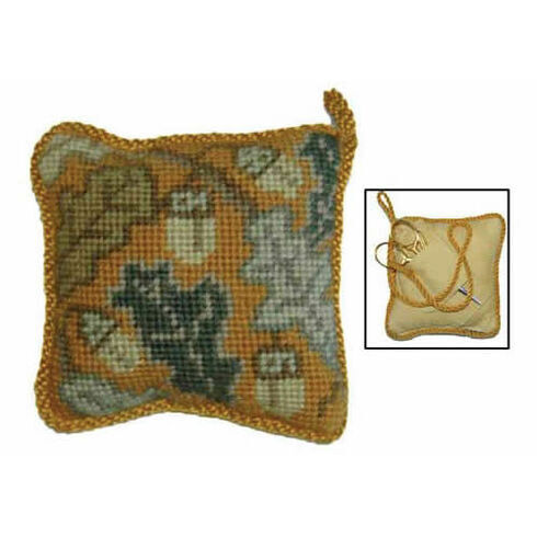 Golden Acorn Pin Cushion Tapestry Kit