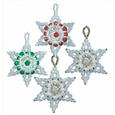 Beaded Star Ornaments Beading Kit (Set of 12)