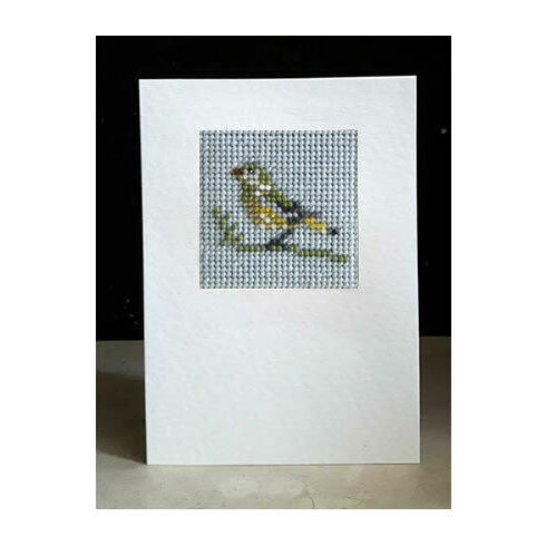 Greenfinch Mini Beadwork Embroidery Card Kit