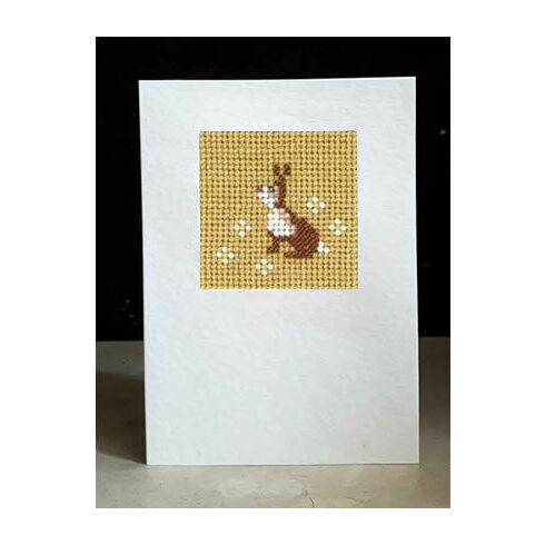 Lettice The Rabbit Mini Beadwork Embroidery Card Kit