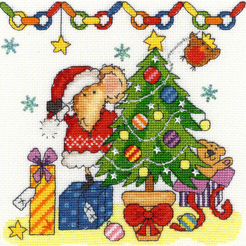 Christmas Mouse Cross Stitch Kit