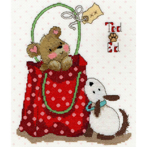 Ted & Ed - In The Bag Cross Stitch Kit