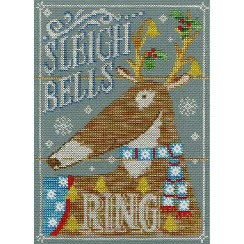 Sleigh Bells Ring Cross Stitch Kit