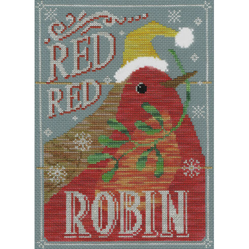 Red Red Robin Cross Stitch Kit