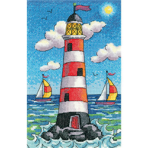 Lighthouse By Day Cross Stitch Kit