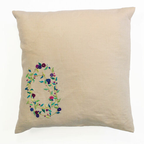 Sprig Spiral Embroidery Cushion Kit